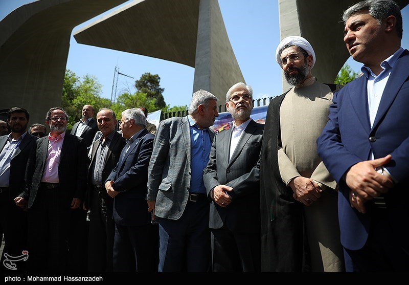 تجمع دانشجویان دانشگاه تهران در حمایت از غزه