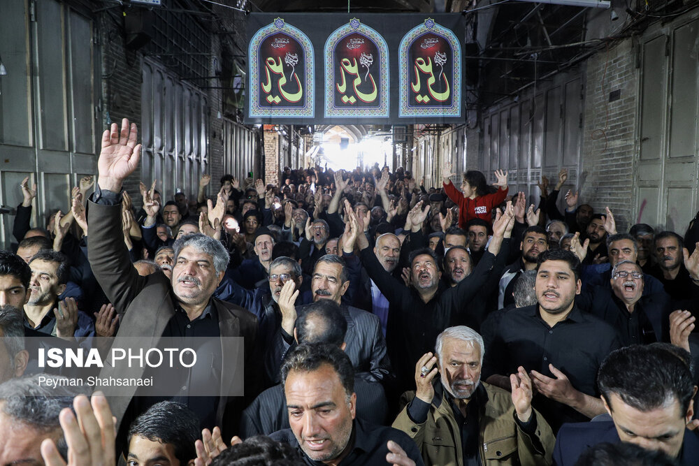 سوگواری سالروز شهادت امام علی(ع) در بازار بزرگ اصفهان