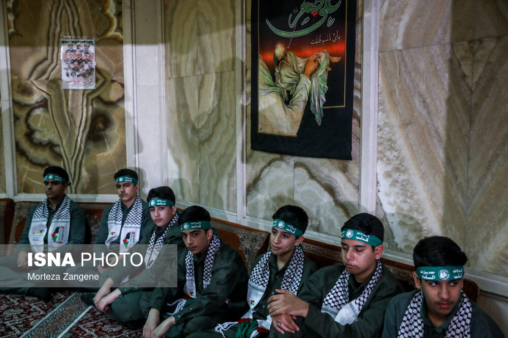 مراسم سالگرد شهادت اسماعیل هنیه و چهلم سردار ایزدی