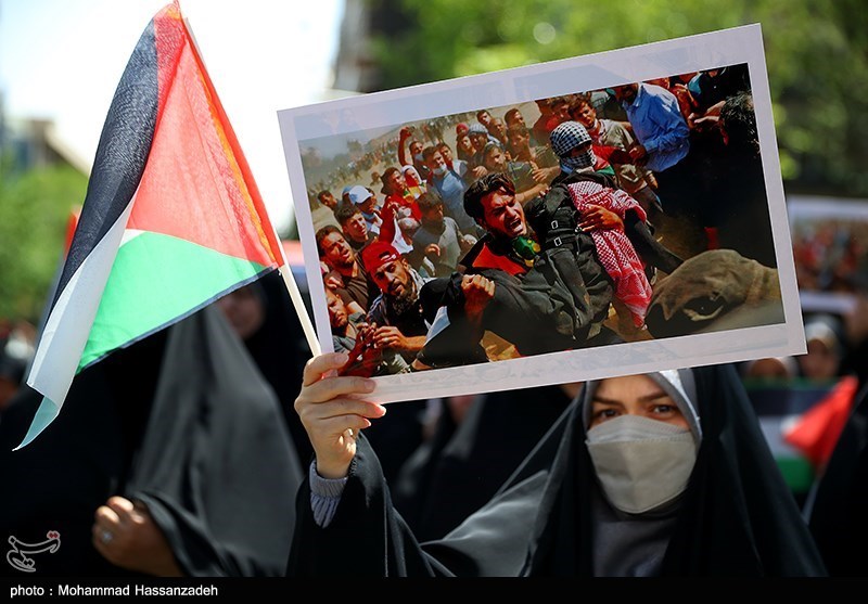 تجمع دانشجویان دانشگاه تهران در حمایت از غزه