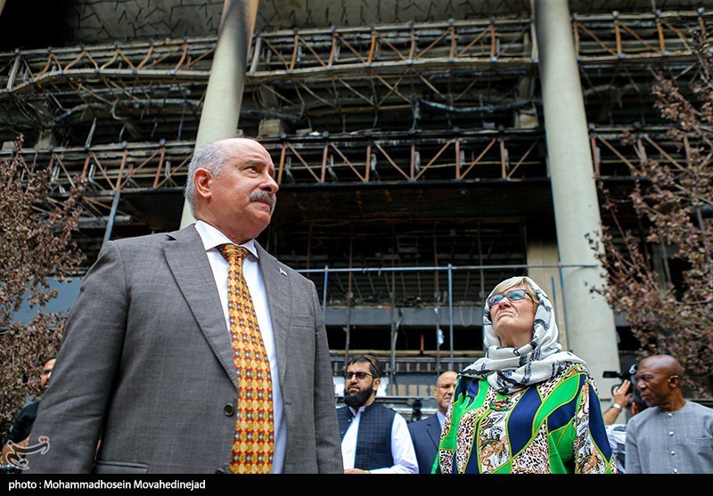 بازدید سفرا از ساختمان شیشه ای صداوسیما