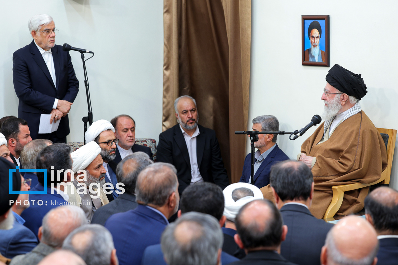 تصاویر دیدار مسئولان ارشد سه قوه با رهبر انقلاب