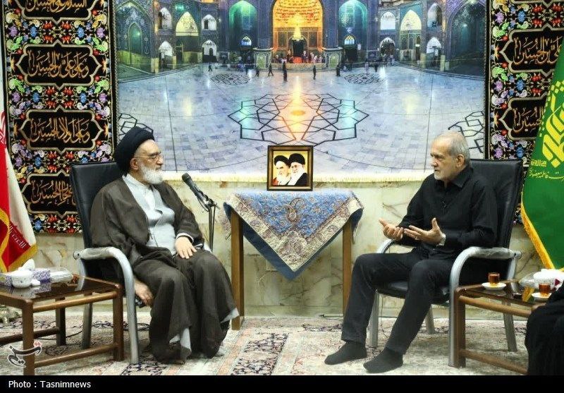 رئیس‌‌جمهور با آیت‌الله سعیدی دیدار کرد