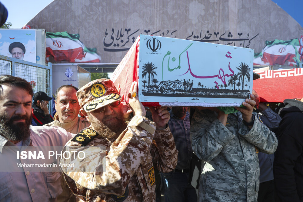 ورود پیکر پاک ۸۵ شهید دفاع مقدس از مرز آبی اروند