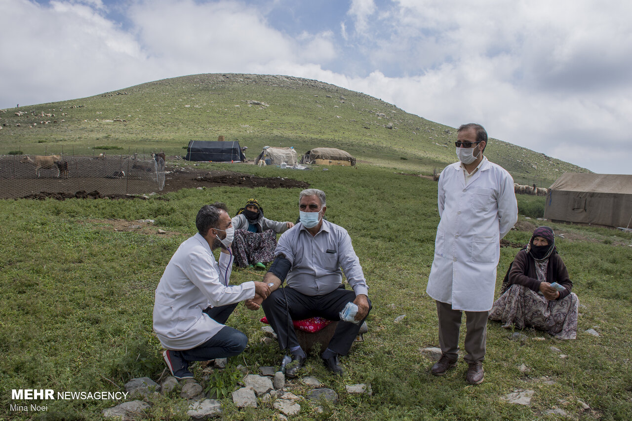 واکسن کرونا در چادر عشایر