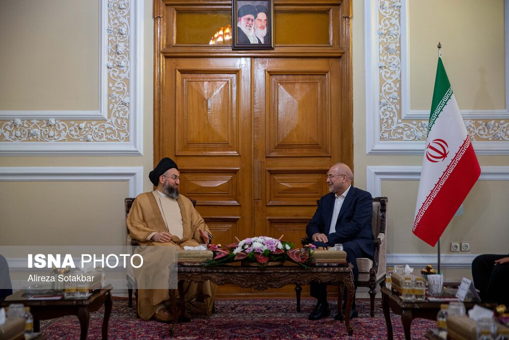 دیدار سیدعمار حکیم با رئیس مجلس