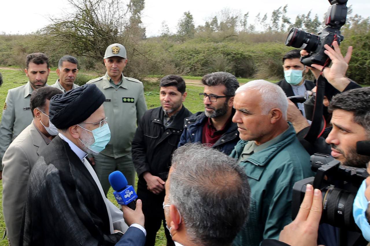 بازدید رئیس جمهور از تالاب میانکاله