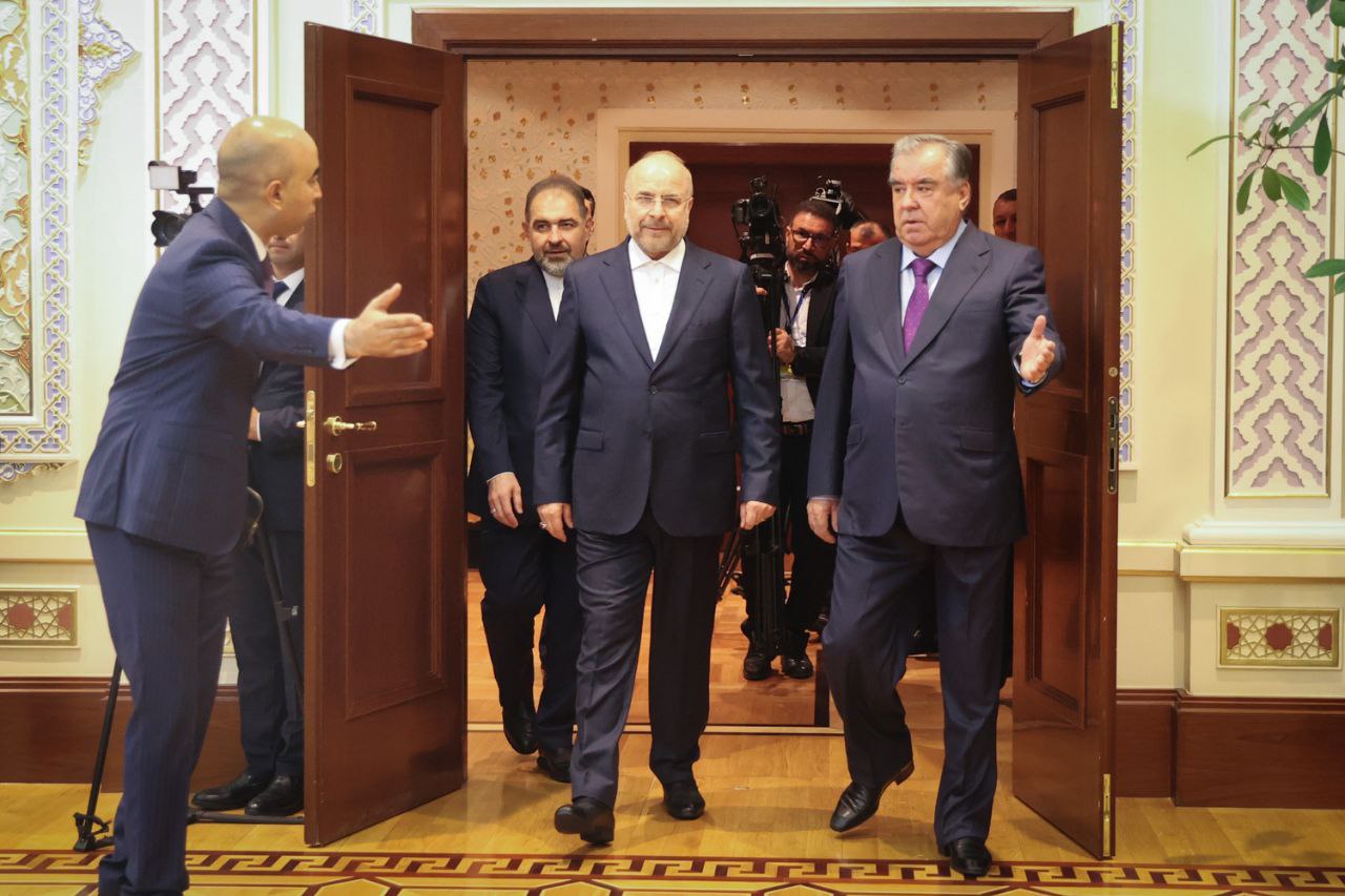 دیدار رئیس جمهوری تاجیکستان و محمدباقر قالیباف