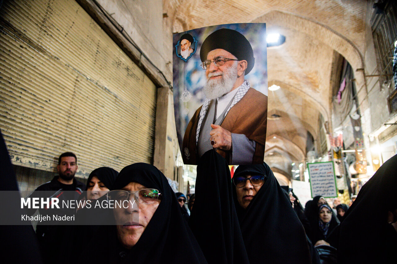 تجمع اصناف و بازاریان اصفهان در حمایت از مردم فلسطین