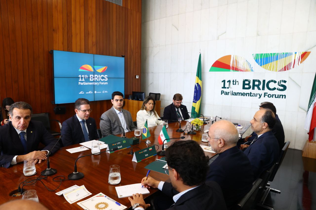 دیدار محمدباقر قالیباف با رئیس مجلس نمایندگان برزیل