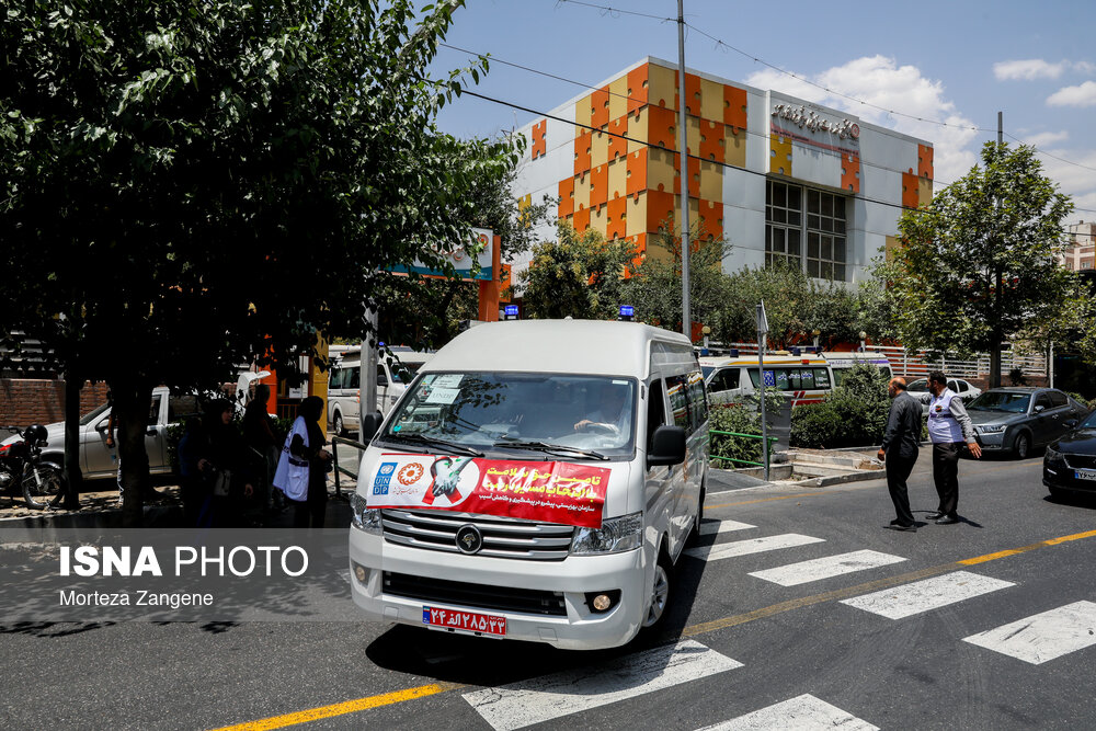 مراسم رژه خودرویی اورژانس اجتماعی در تهران