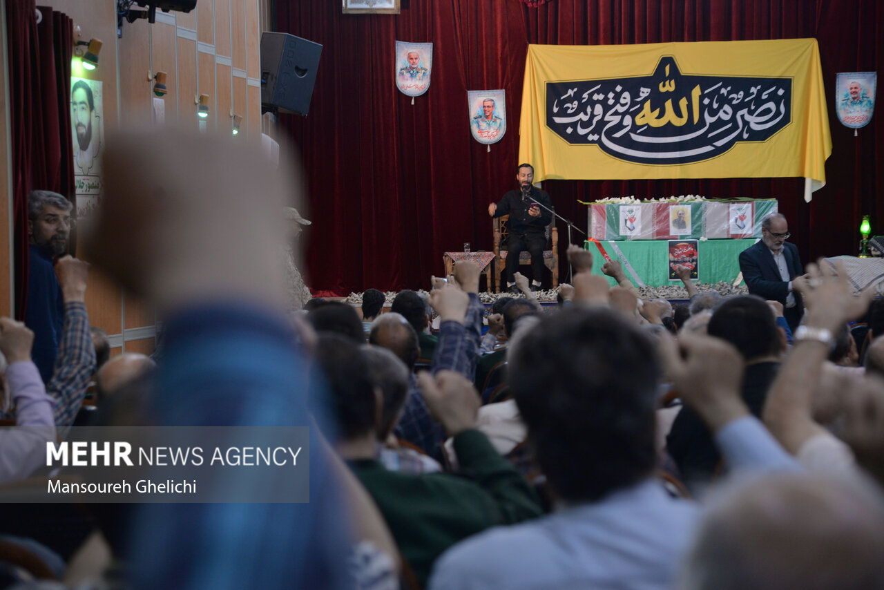 تشییع پیکر شهید راه وطن «مجید وفایی» در شاهرود