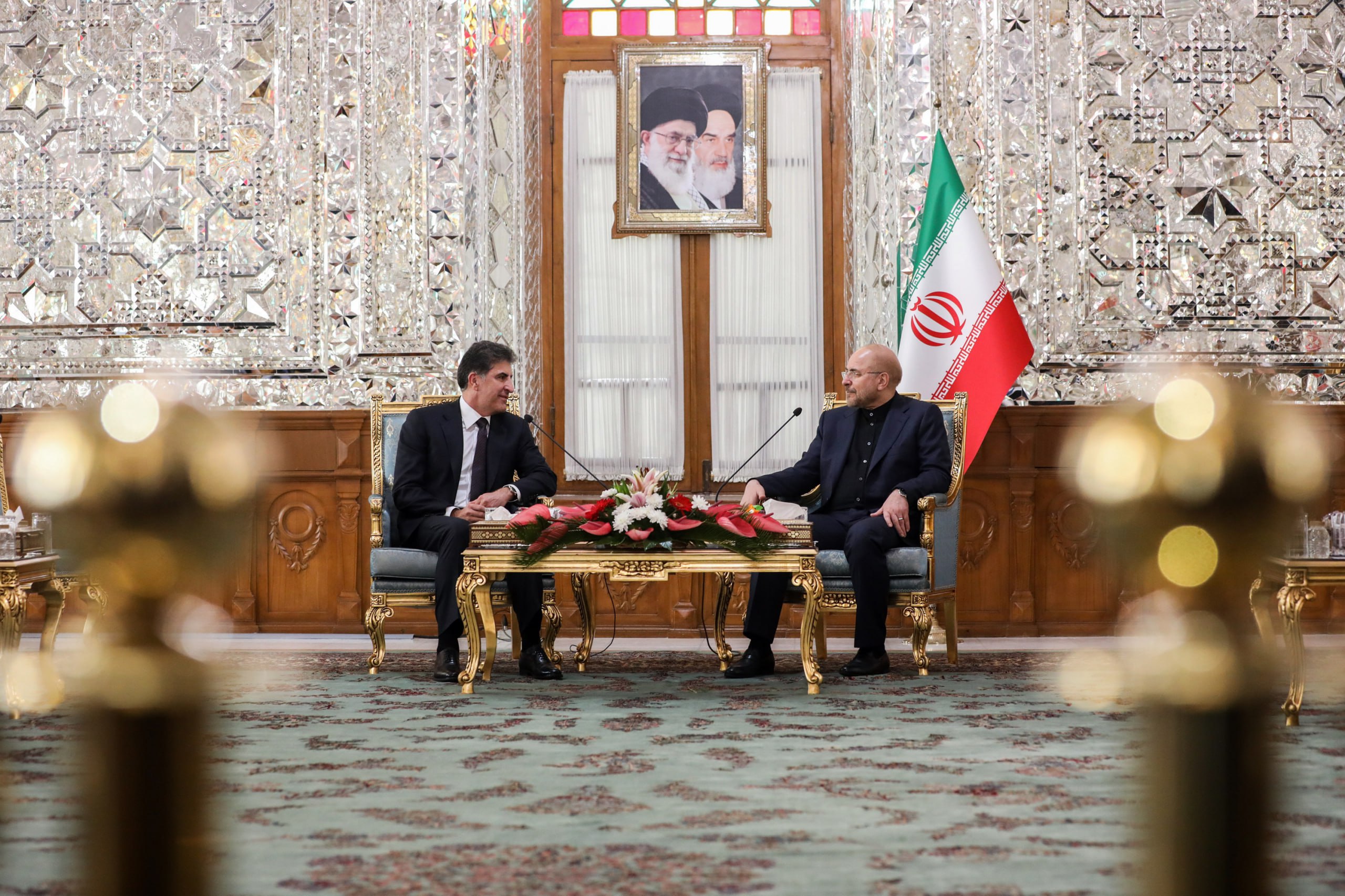 دیدار و گفت‌وگوی قالیباف و نیچروان بارزانی، رئیس اقلیم کردستان عراق