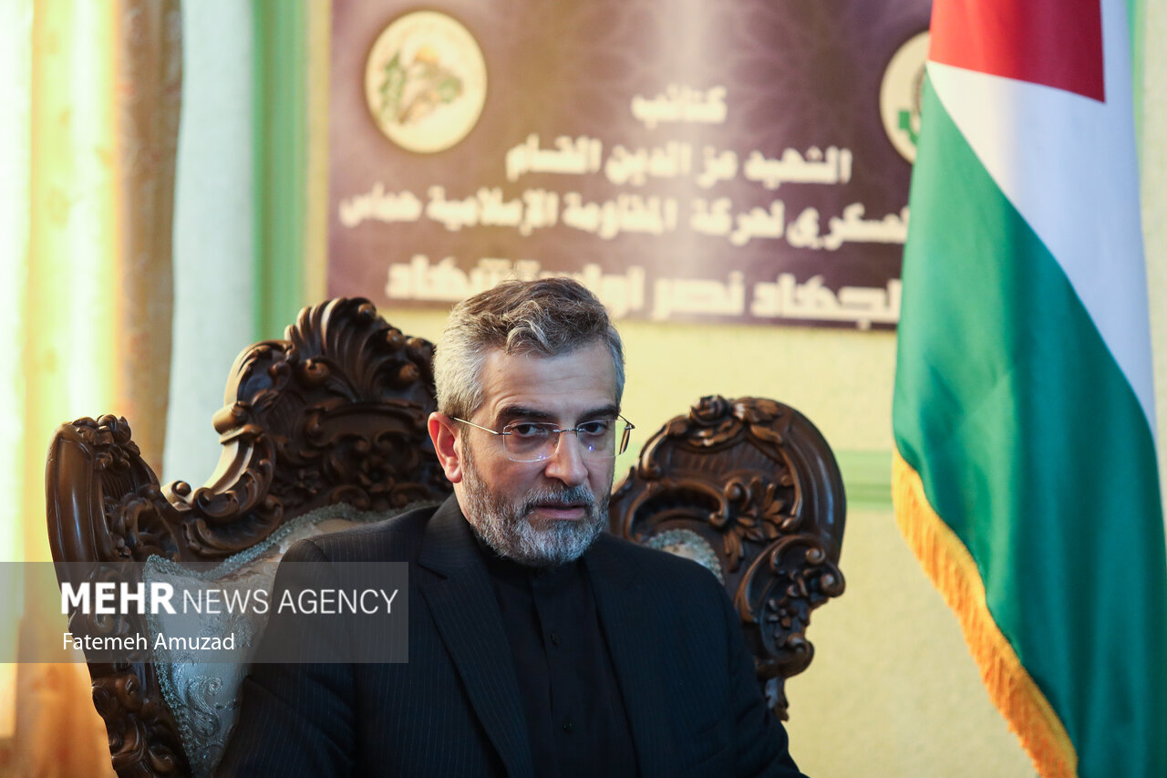 حضور سرپرست وزارت خارجه در دفتر حماس در تهران