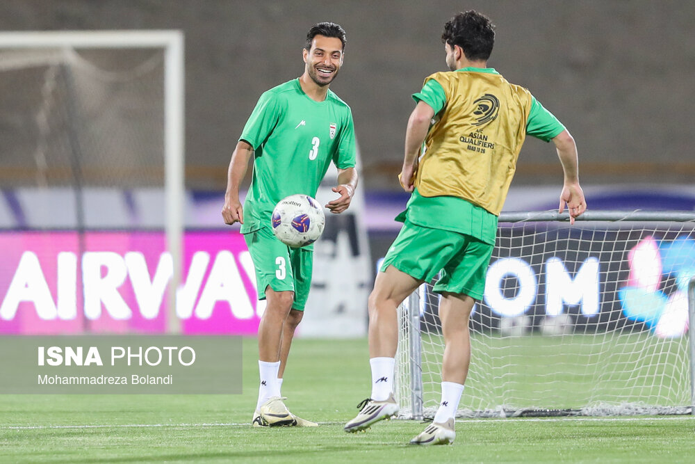 تمرین تیم ملی فوتبال ایران