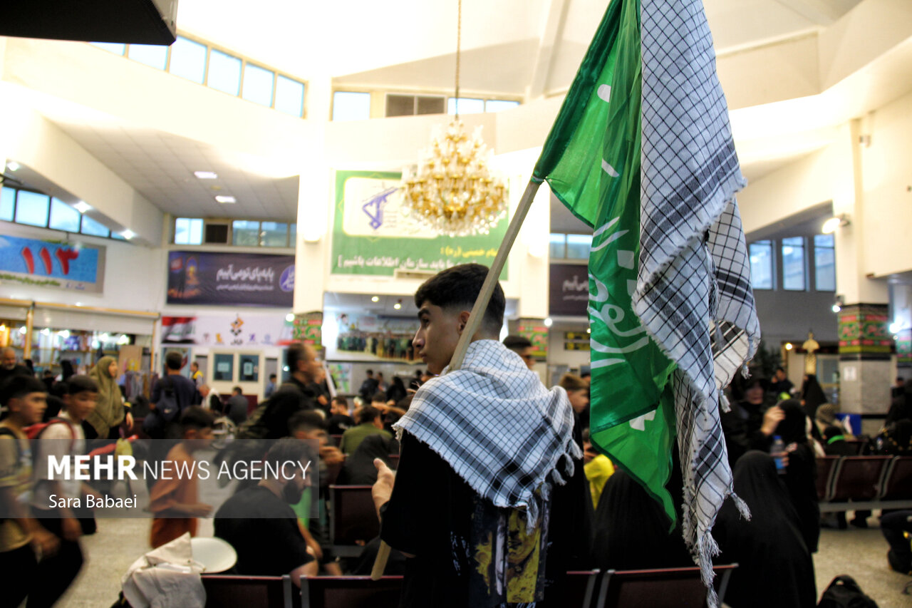 تردد زائران اربعین حسینی از مرز خسروی