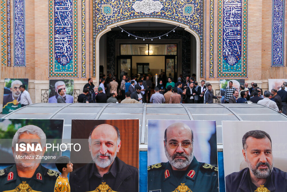 مراسم اولین سالگرد شهادت سردار زاهدی و همراهان