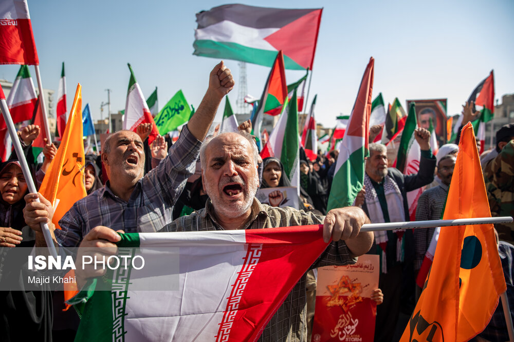 راهپیمایی حمایت از مردم غزه - تهران