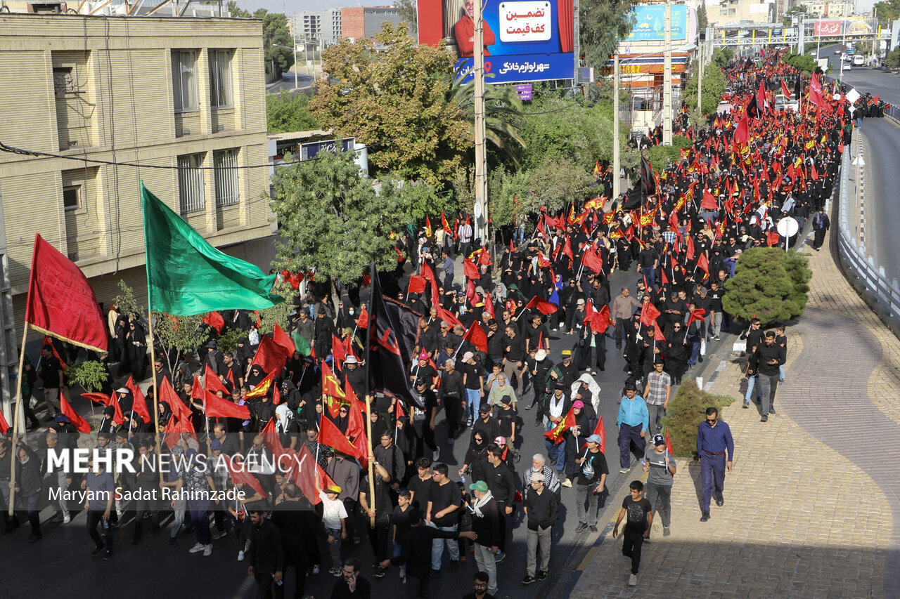 مراسم جاماندگان اربعین در استان‌ها