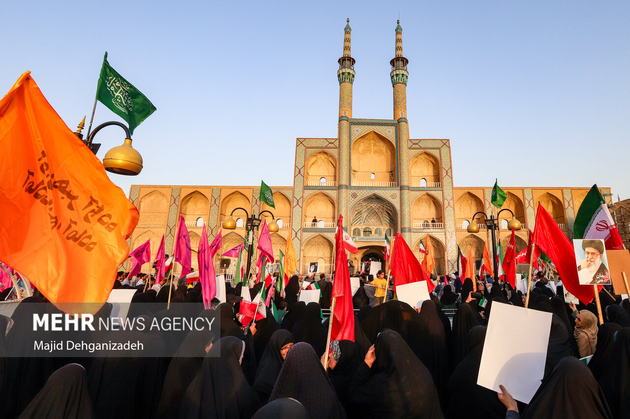 تجمع مردمی حمایت از عملیات «بشارت فتح» در سراسر کشور