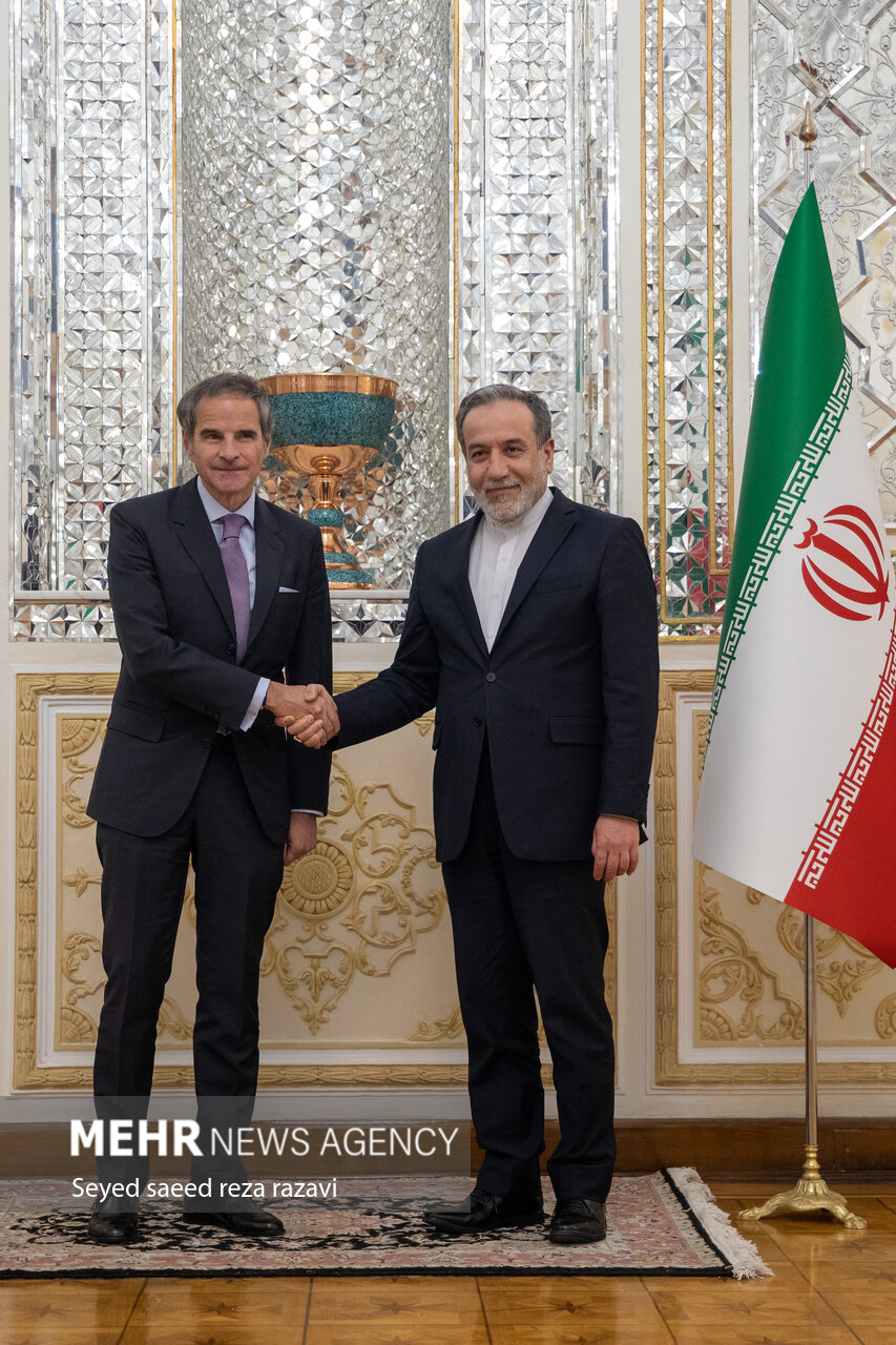 دیدار مدیر کل آژانس بین‌المللی انرژی اتمی با عراقچی