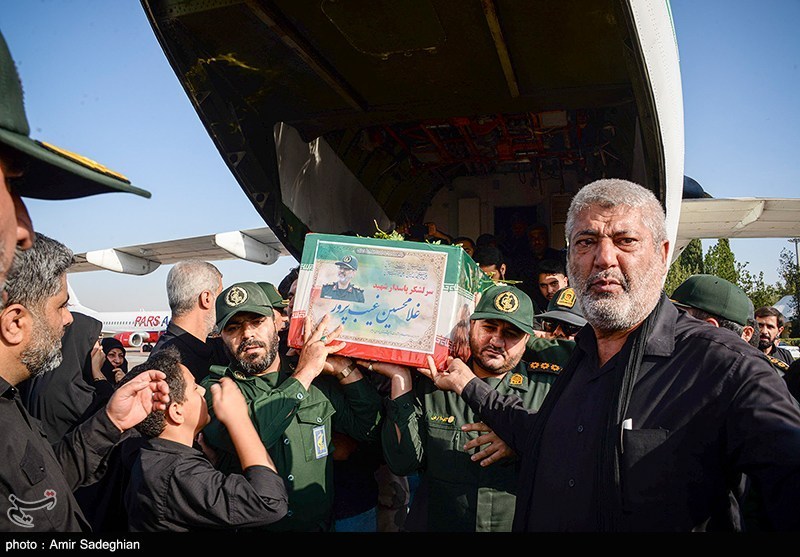 مراسم استقبال از پیکر سردار شهید غیب پرور 