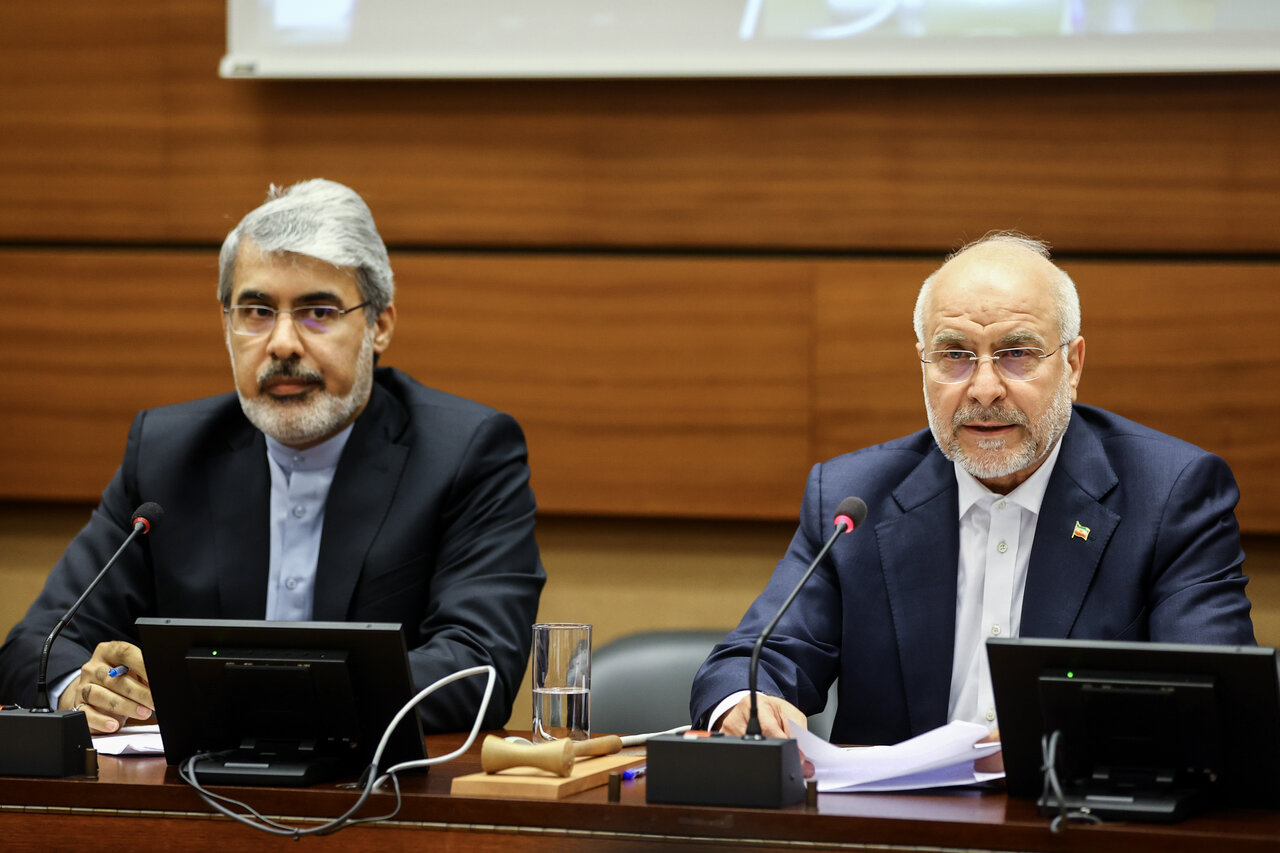 قالیباف در نشست پایبندی به حقوق بین‌الملل در ژنو