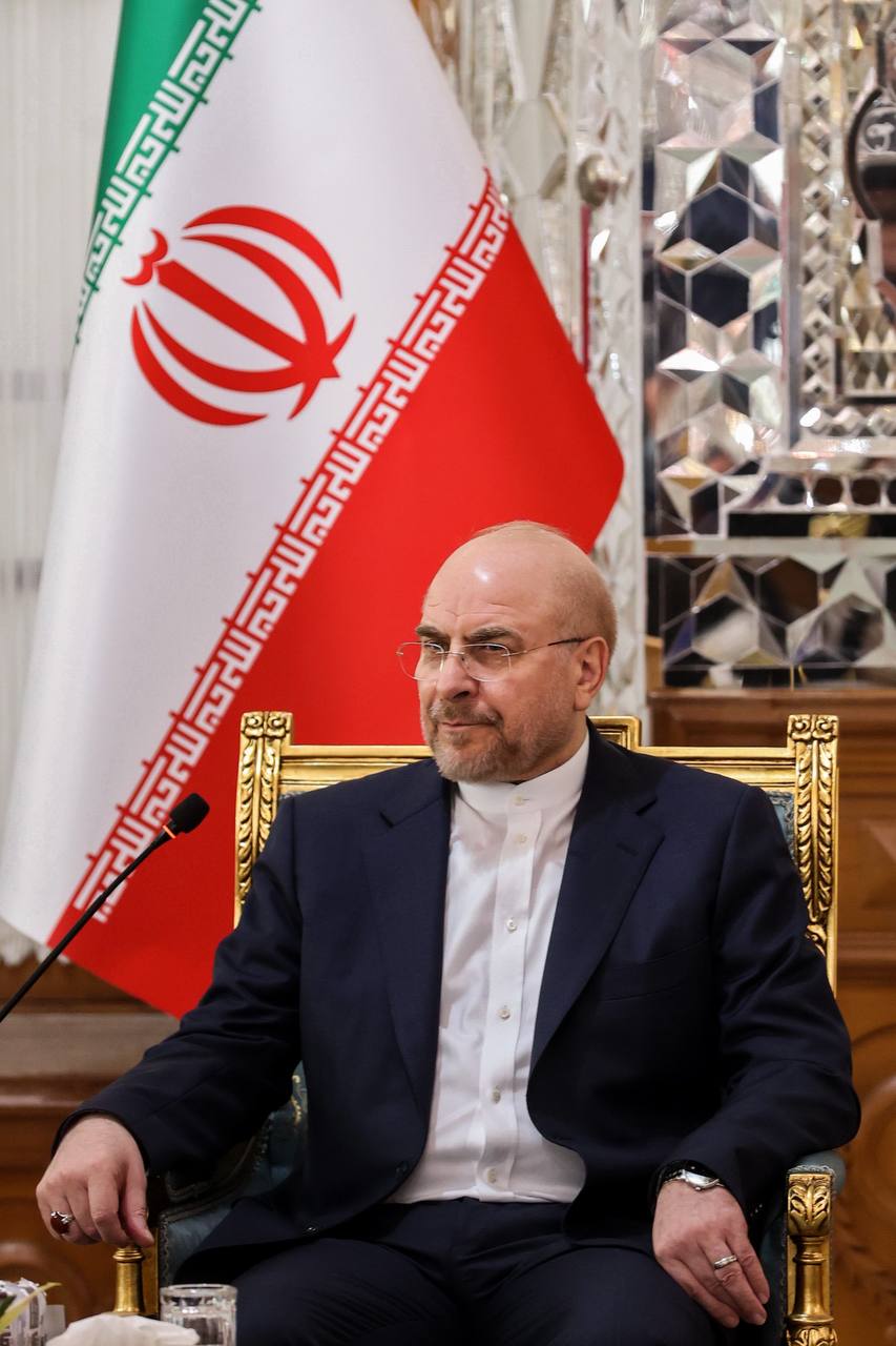 کنفرانس خبری مشترک قالیباف و محمود المشهدانی