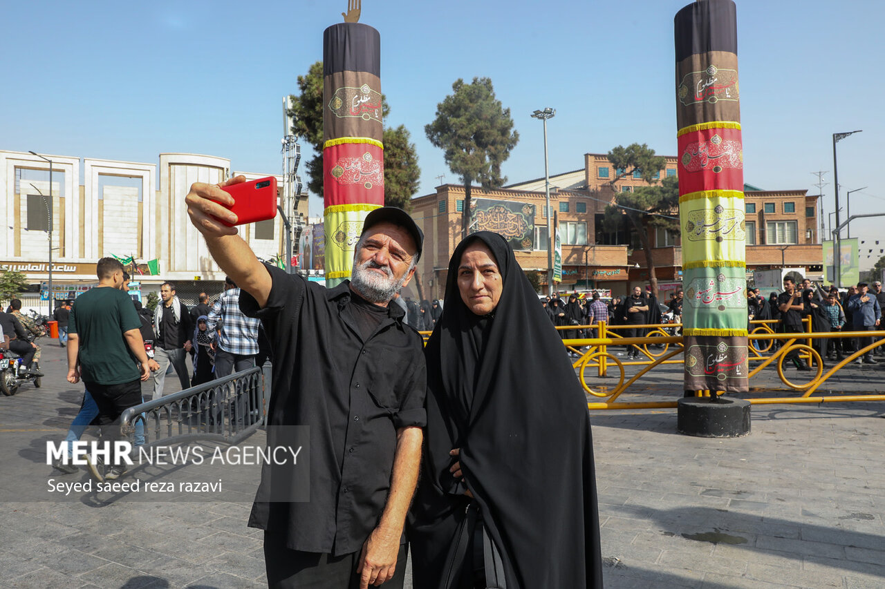  مراسم پیاده‌روی جاماندگان اربعین