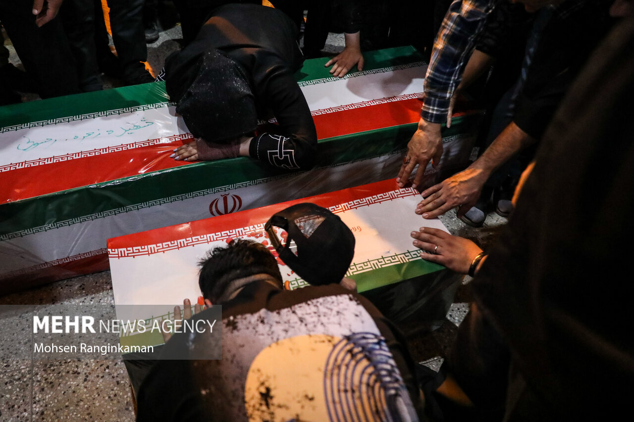 مراسم تشییع پیکر شهید دو ساله رایان قاسمیان