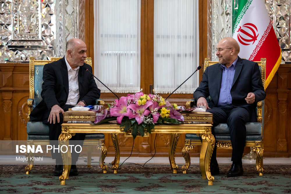  دیدار رئیس و اعضای شورای رهبری حماس با قالیباف 