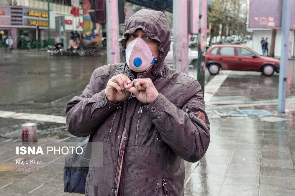 بارش باران در تهران