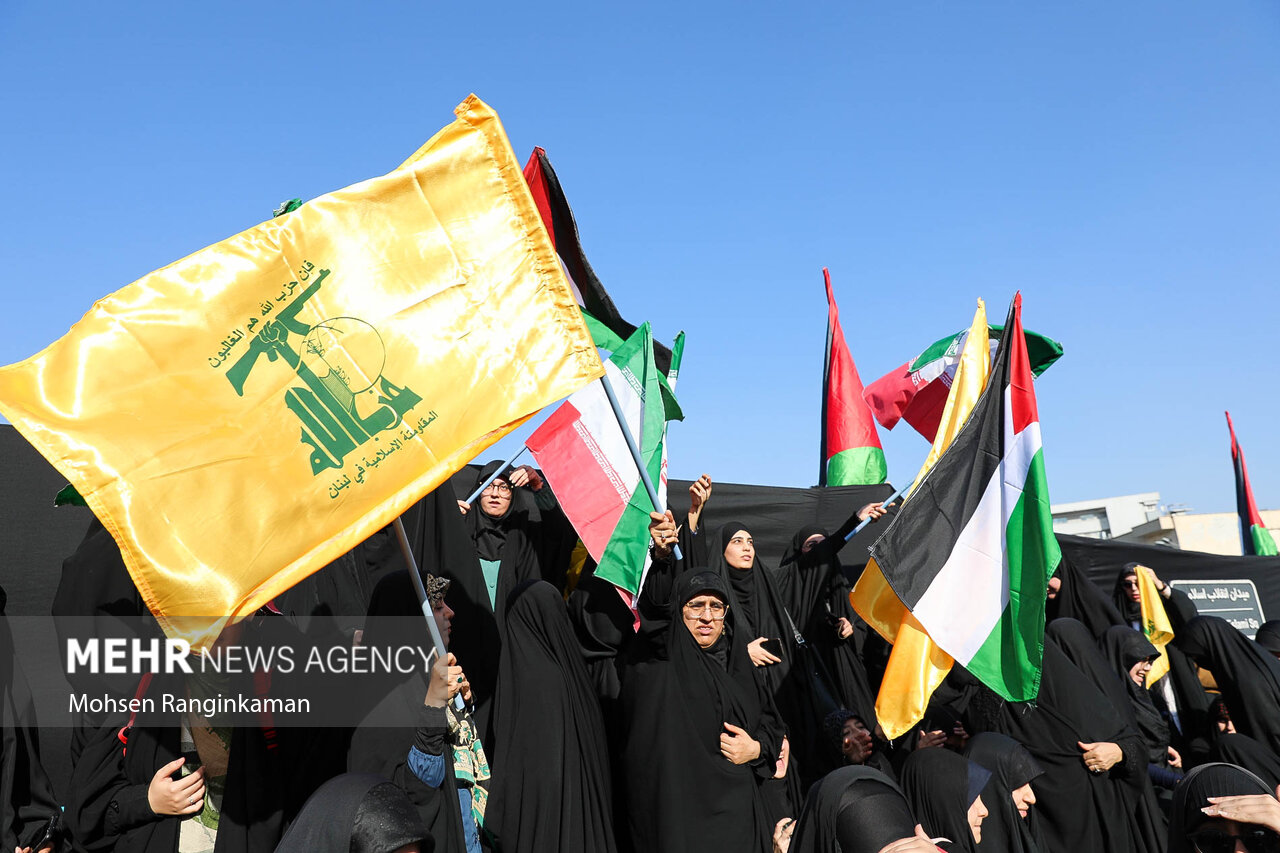 تجمع مردم تهران در واکنش به جنایت رژیم صهیونیستی در غزه