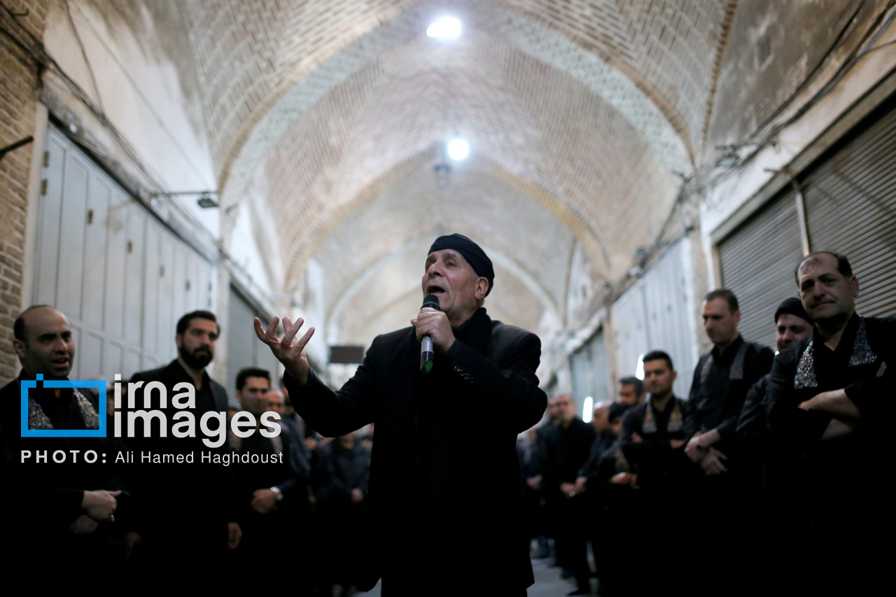 عزاداری شهادت حضرت علی (ع) در بازار تبریز