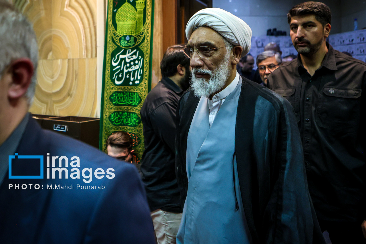 قالیباف و پزشکیان در مجلس ترحیم احمد توکلی