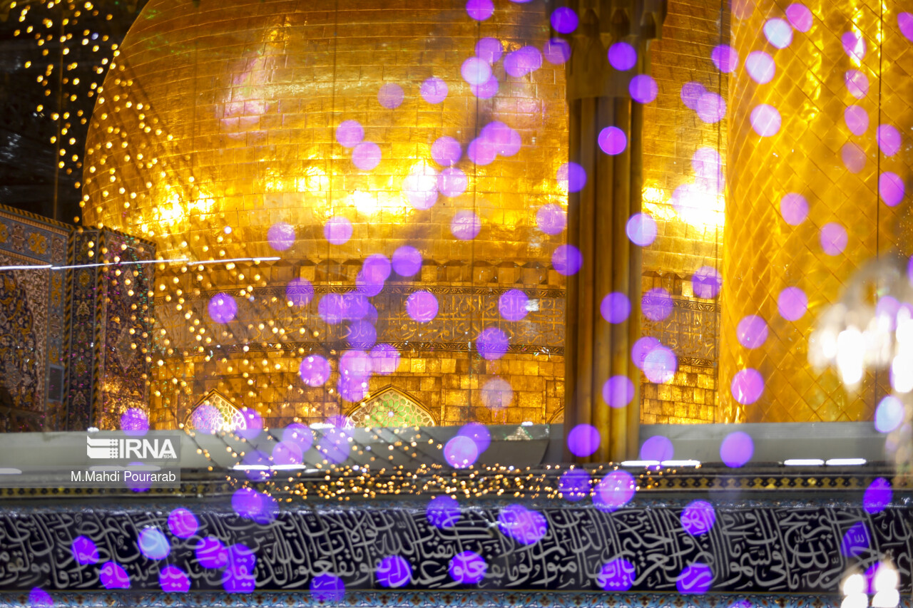 حرم امام حسین (ع) در شب میلاد