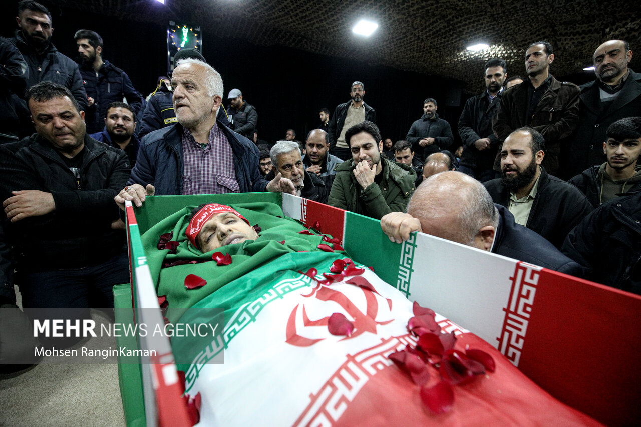 آیین وداع با پیکر مطهر شهیدالقدس