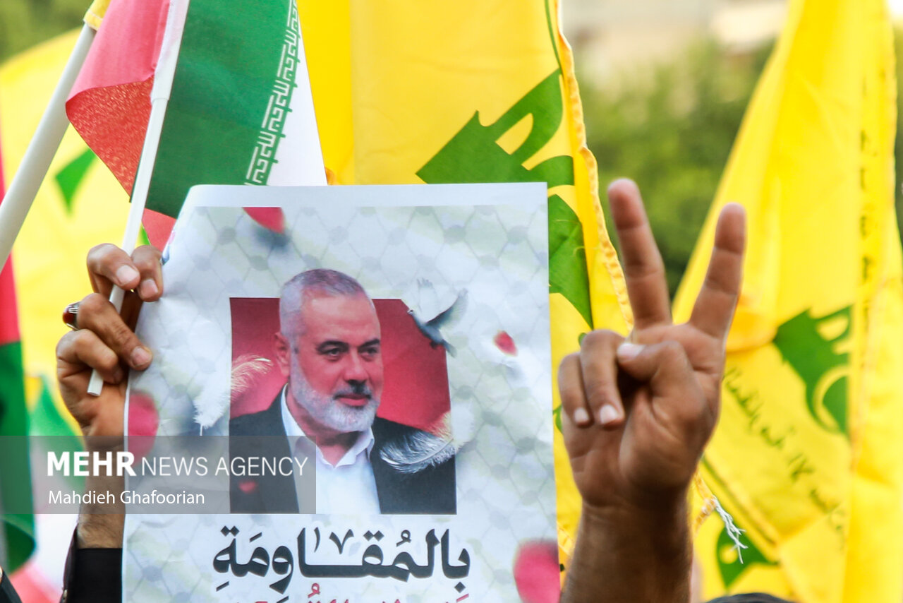 اجتماع مردم مشهد در محکومیت ترور شهید «اسماعیل هنیه»