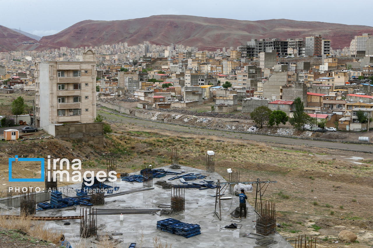 باران بهاری در تبریز