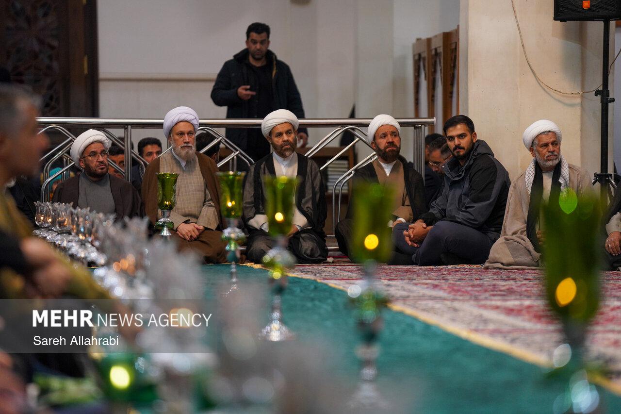 مراسم خطبه خوانی شام شهادت حضرت شاهچراغ(ع)