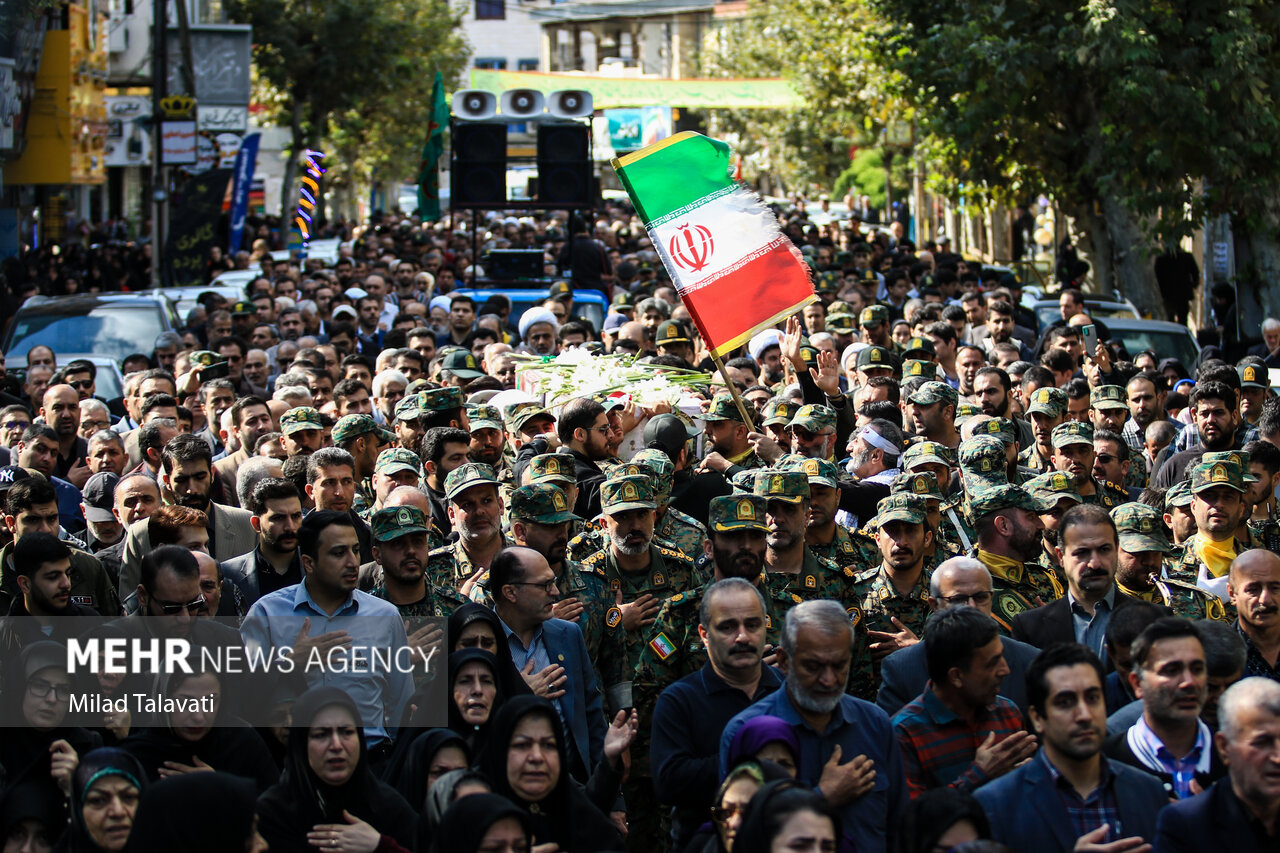 تشییع پیکر شهید امنیت «پویا رحمت‌طلب ضیابری»