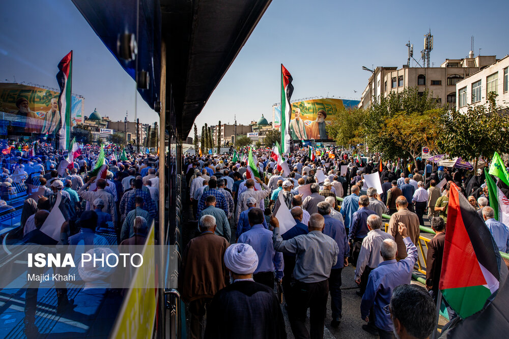 راهپیمایی حمایت از مردم غزه - تهران
