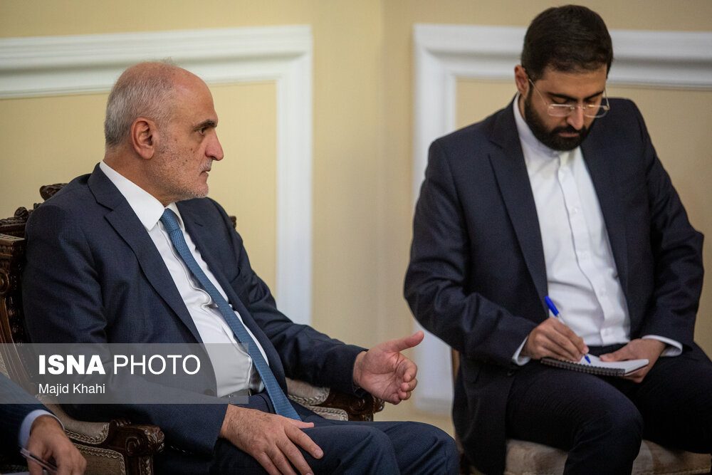 دیدار «علی حسن خلیل» معاون سیاسی رئیس مجلس لبنان با قالیباف