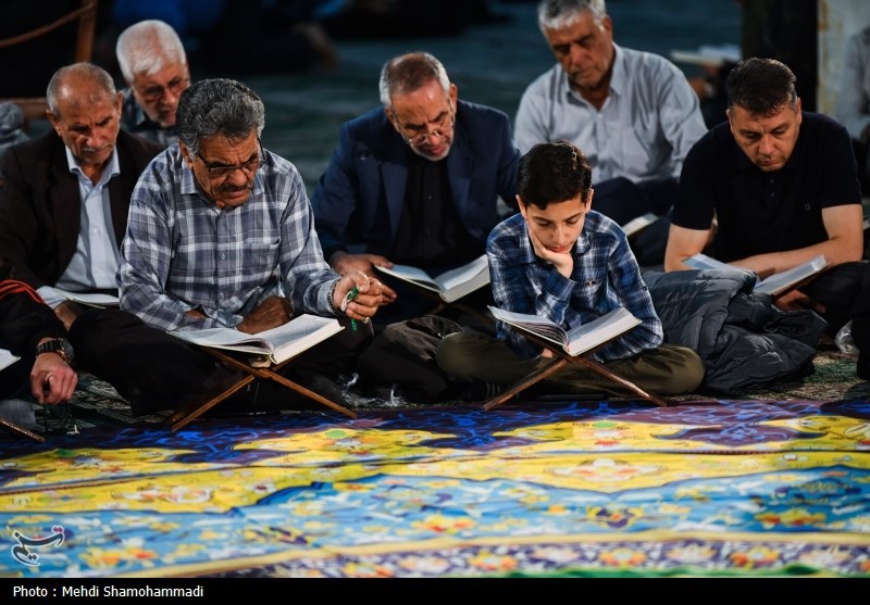 آیین جزء خوانی قرآن کریم در حرم مطهر حضرت عبدالعظیم حسنی (ع) 
