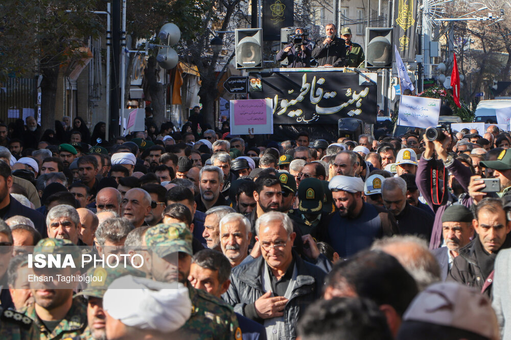 تشییع شهدای گمنام در زنجان