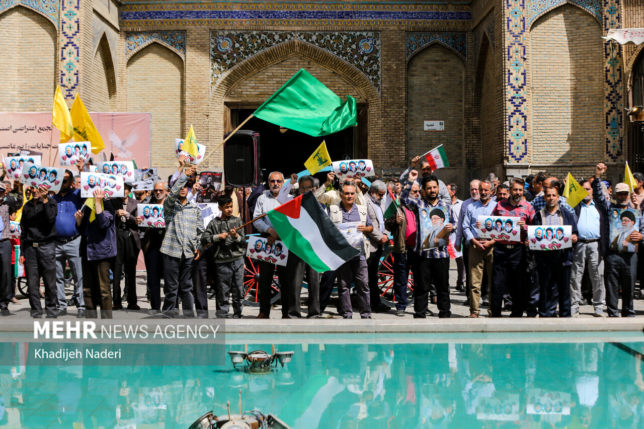 تجمع اصناف و بازاریان اصفهان در حمایت از مردم فلسطین
