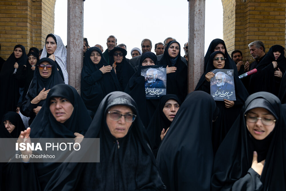 تدفین شهید طهرانچی و همسرش در حرم حضرت عبدالعظیم(ع)