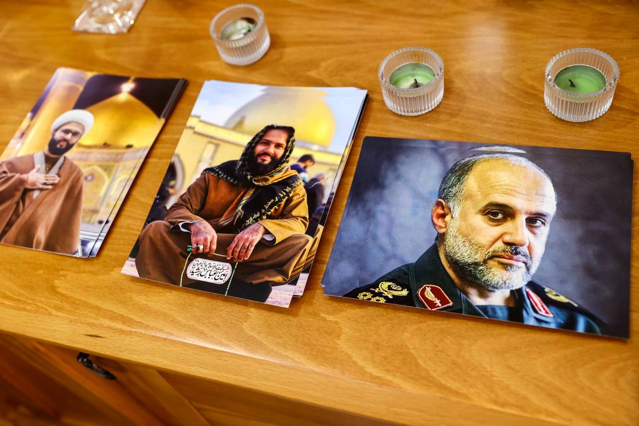 حضور قالیباف در منزل سپهبد شهید غلامعلی رشید 