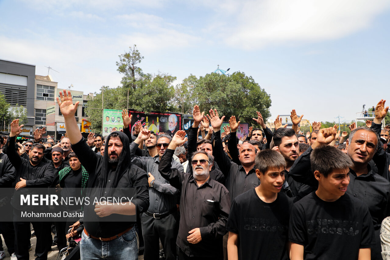 اجتماع عاشوراییان اردبیل در روز تاسوعا