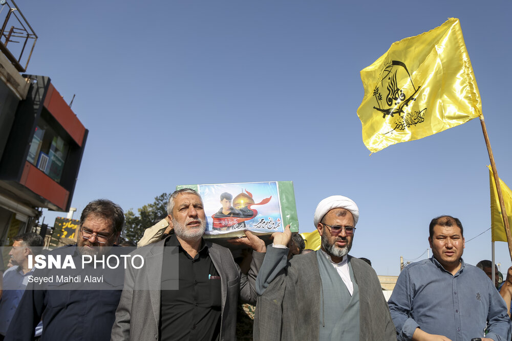 تشییع پیکر مطهر شهید مدافع حرم محمد صابر امیری